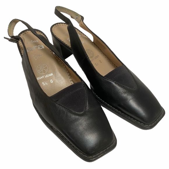 ARA Flex Relax Women’s US 8 Black Sling Back Heel Church Close Toe Sandal - Picture 3 of 7